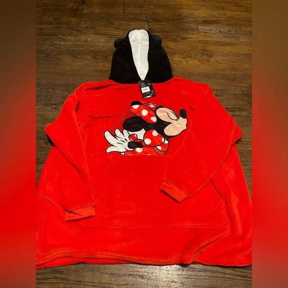 Disney Red and Black Minnie Mouse Hoodie - Picture 9 of 13
